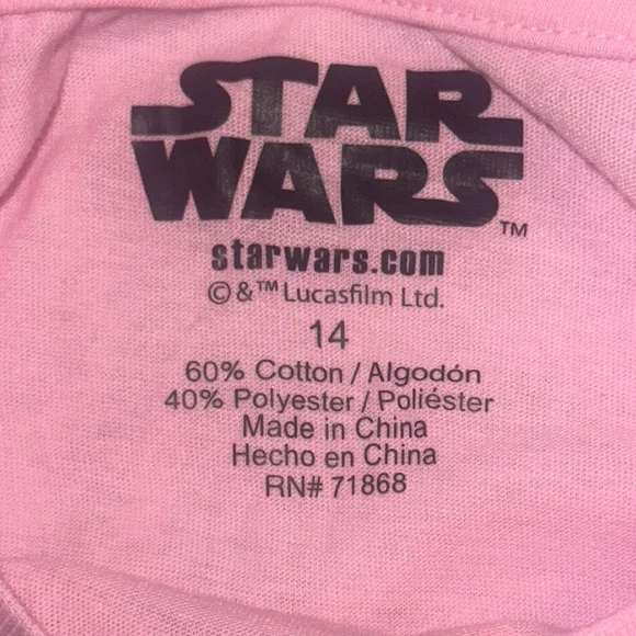 Star Wars Girls The Mandalorian The Child Yoda Cotton T-Shirt / White - Picture 6 of 8